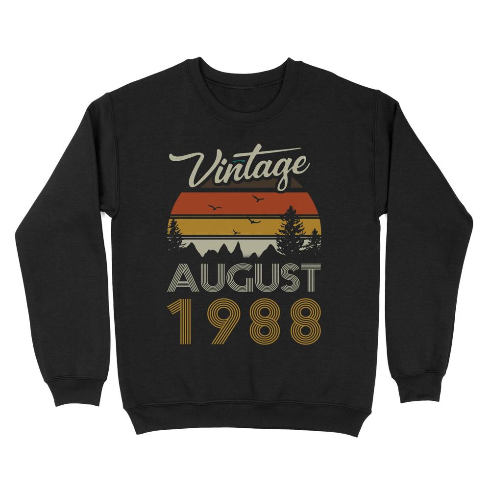 Age - Vintage Birthday | Custom year Standard Crew Neck Sweatshirt Age - Vintage Birthday | Custom year Standard Crew Neck Sweatshirt