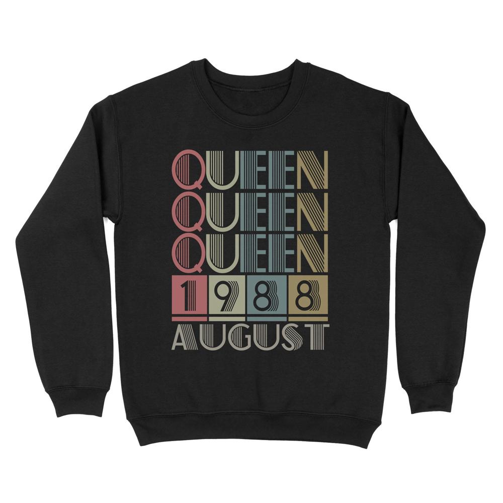 Queen Retro Vintage Birthday Gift | Custom year Standard Crew Neck Sweatshirt Queen Retro Vintage Birthday Gift | Custom year Standard Crew Neck Sweatshirt