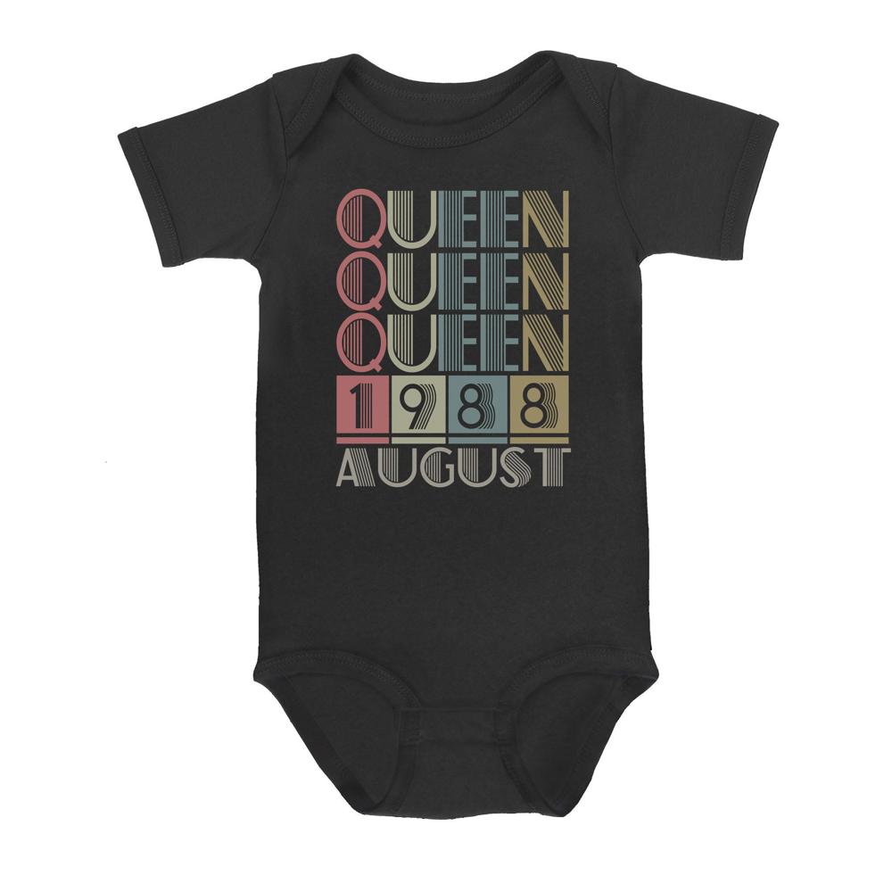 Queen Retro Vintage Birthday Gift | Custom year Baby Onesie Queen Retro Vintage Birthday Gift | Custom year Baby Onesie