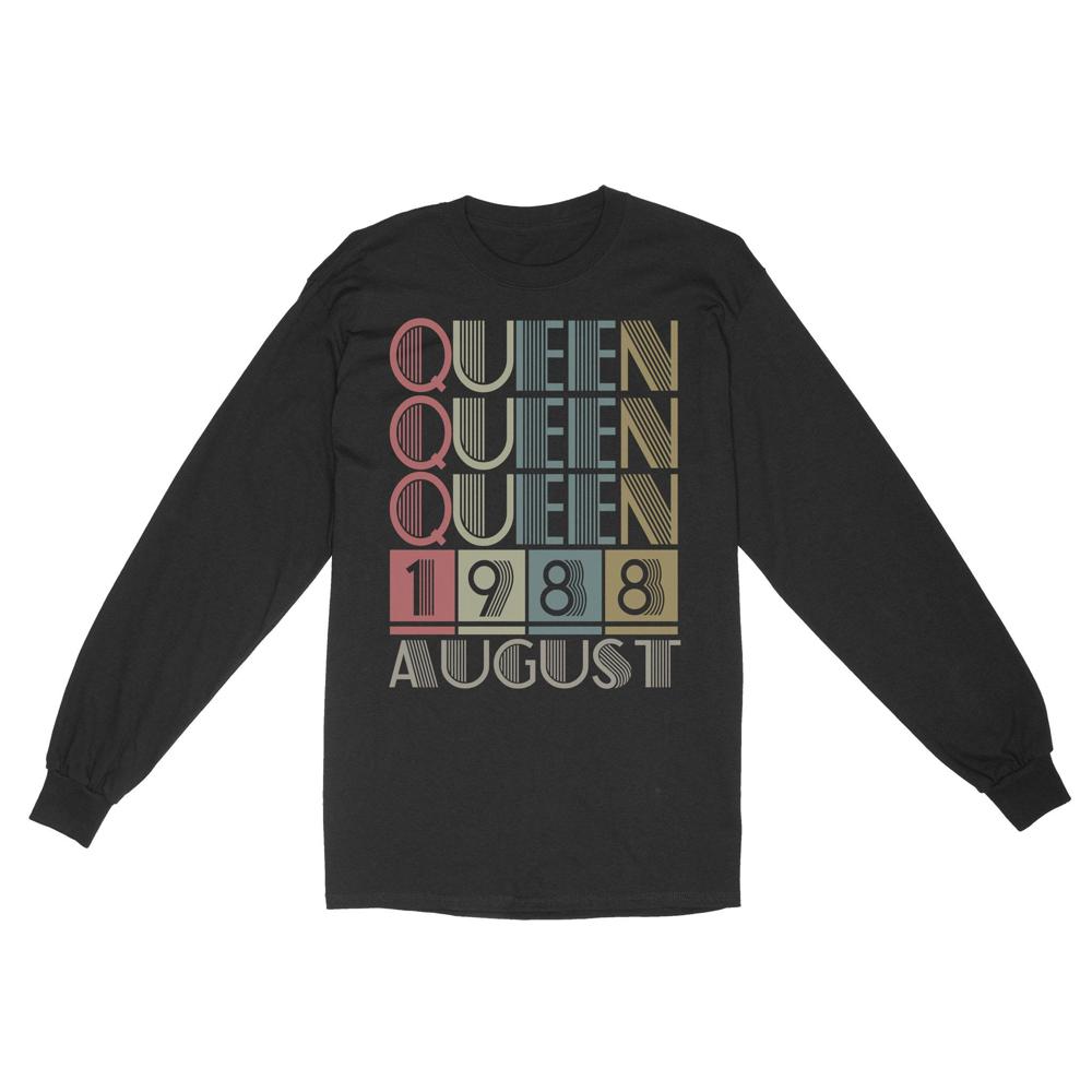 Queen Retro Vintage Birthday Gift | Custom year Standard Long Sleeve Queen Retro Vintage Birthday Gift | Custom year Standard Long Sleeve
