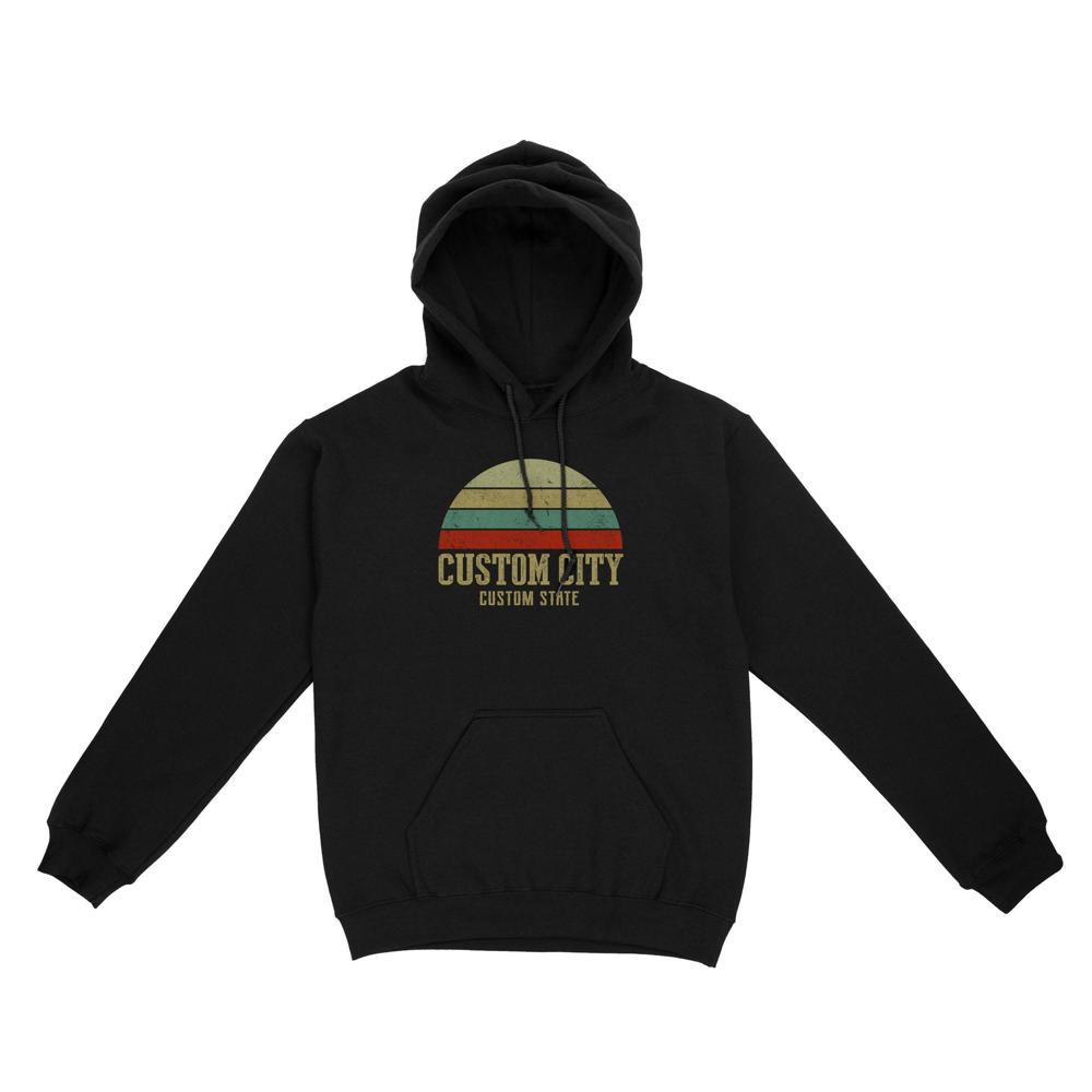City Vintage Retro Sunset | Custom city Standard Hoodie City Vintage Retro Sunset | Custom city Standard Hoodie