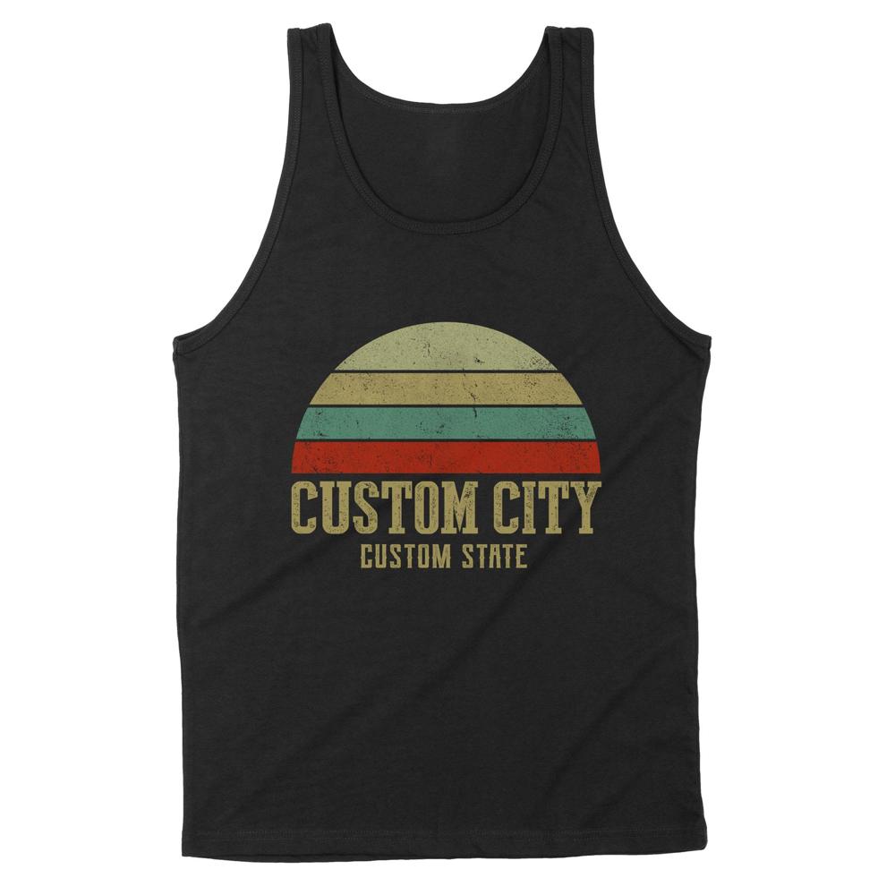 City Vintage Retro Sunset | Custom city Standard Tank City Vintage Retro Sunset | Custom city Standard Tank