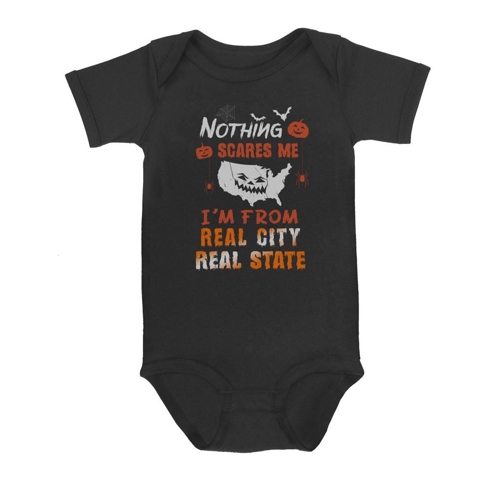 Halloween City | Custom city Baby Onesie Halloween City | Custom city Baby Onesie
