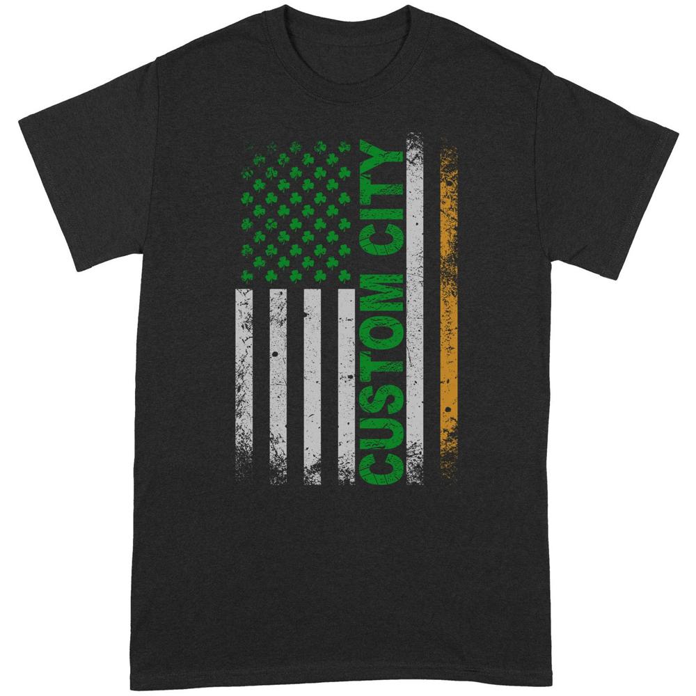 Irish American Flag | Custom city Standard T-shirt Irish American Flag | Custom city Standard T-shirt