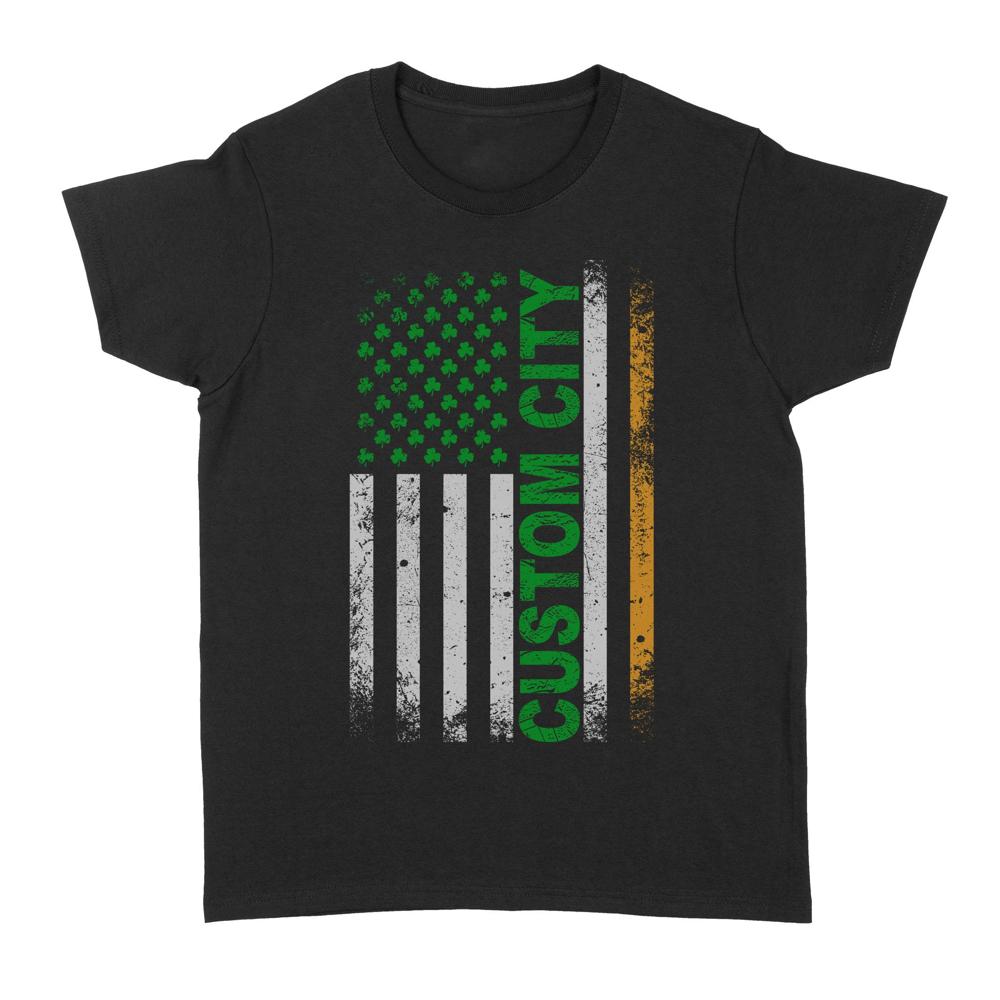 Irish American Flag | Custom city Standard Women's T-shirt Irish American Flag | Custom city Standard Women's T-shirt