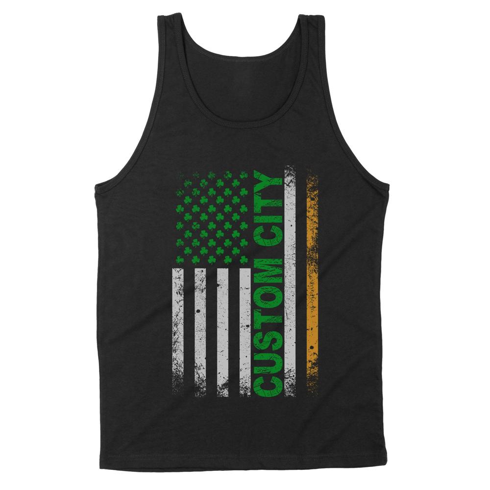 Irish American Flag | Custom city Standard Tank Irish American Flag | Custom city Standard Tank