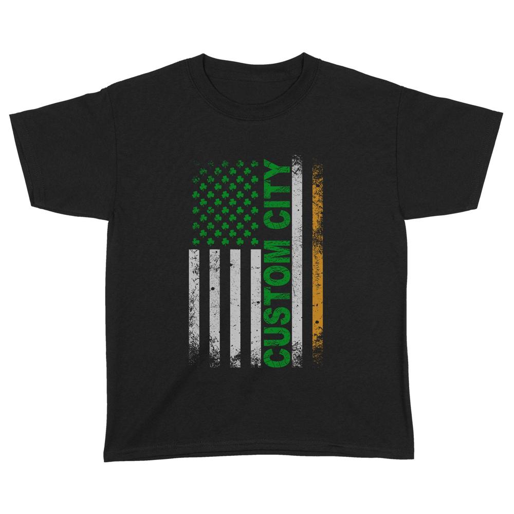 Irish American Flag | Custom city Standard Youth T-Shirt Irish American Flag | Custom city Standard Youth T-Shirt