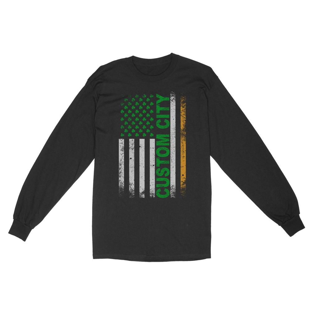 Irish American Flag | Custom city Standard Long Sleeve Irish American Flag | Custom city Standard Long Sleeve