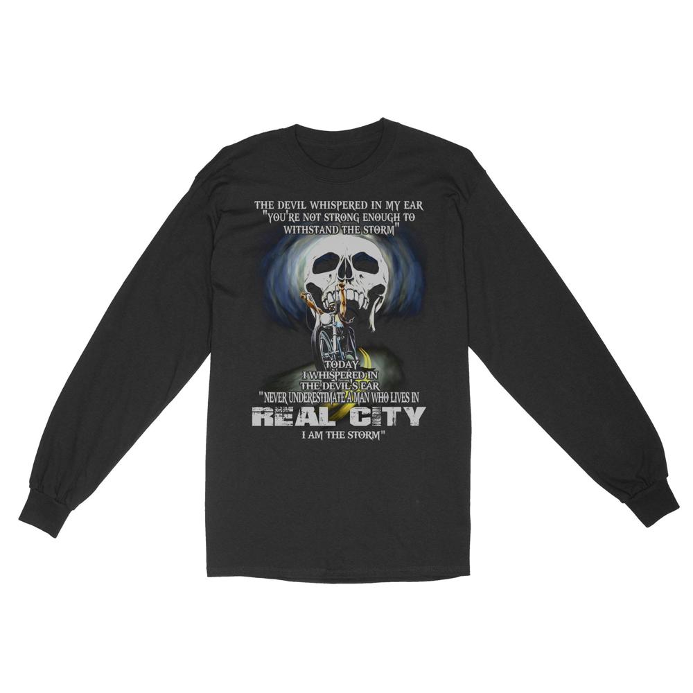 Never Underestimate a biker Man | Custom city Standard Long Sleeve Never Underestimate a biker Man | Custom city Standard Long Sleeve