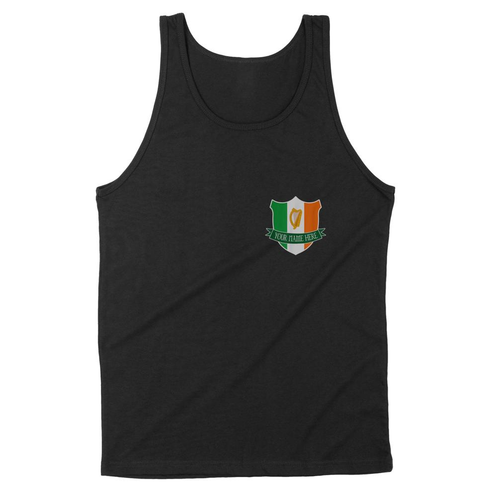 Name Irish Ireland Flag Harp Family | Custom name Standard Tank Name Irish Ireland Flag Harp Family | Custom name Standard Tank