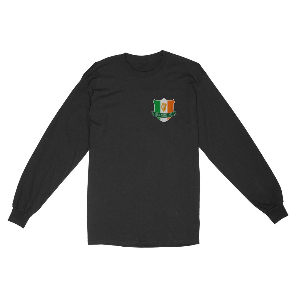 Name Irish Ireland Flag Harp Family | Custom name Standard Long Sleeve Name Irish Ireland Flag Harp Family | Custom name Standard Long Sleeve
