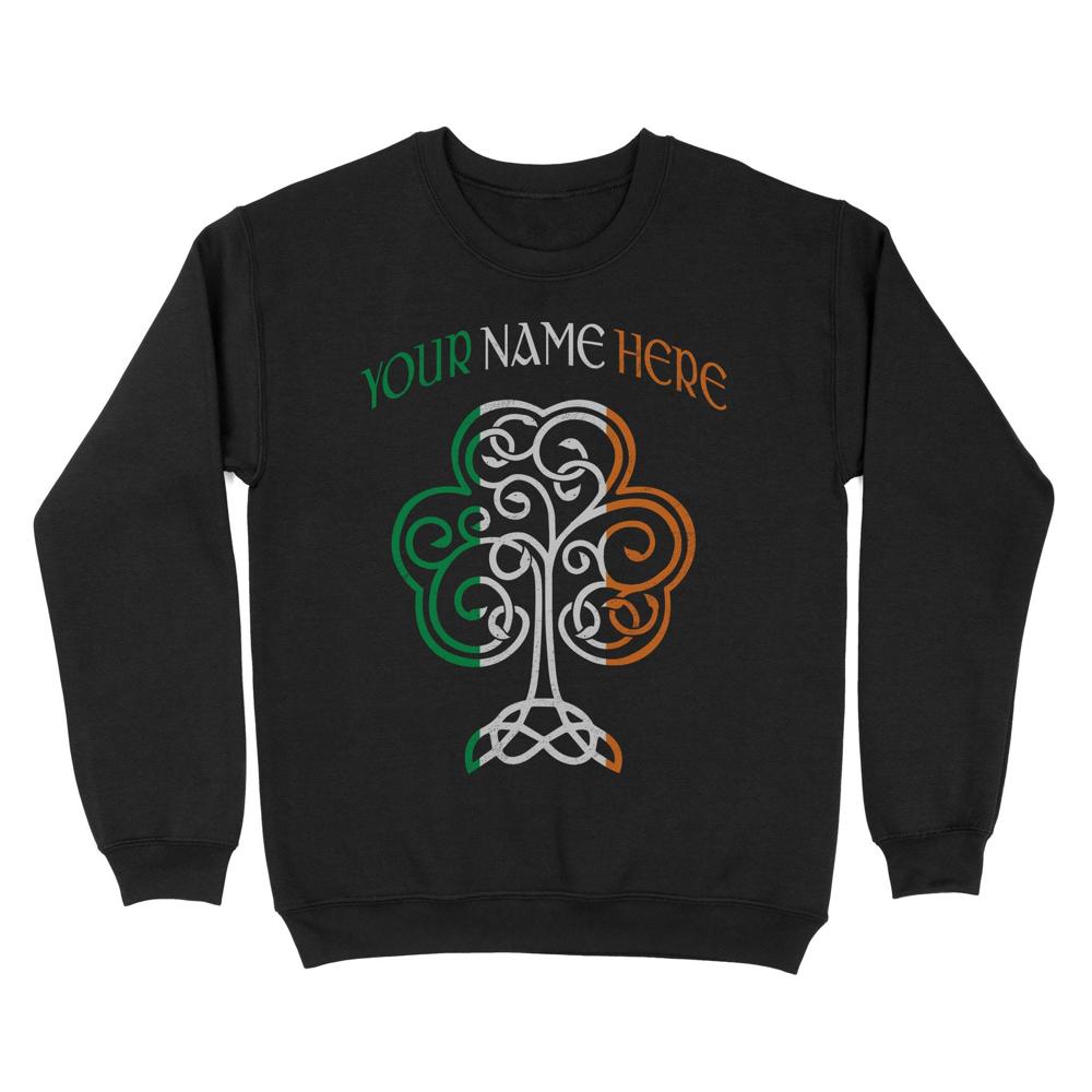 Irish Shamrock St Patricks Day | Custom name Standard Crew Neck Sweatshirt Irish Shamrock St Patricks Day | Custom name Standard Crew Neck Sweatshirt