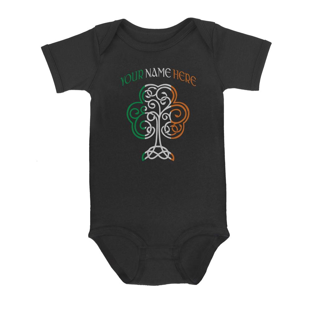 Irish Shamrock St Patricks Day | Custom name Baby Onesie Irish Shamrock St Patricks Day | Custom name Baby Onesie
