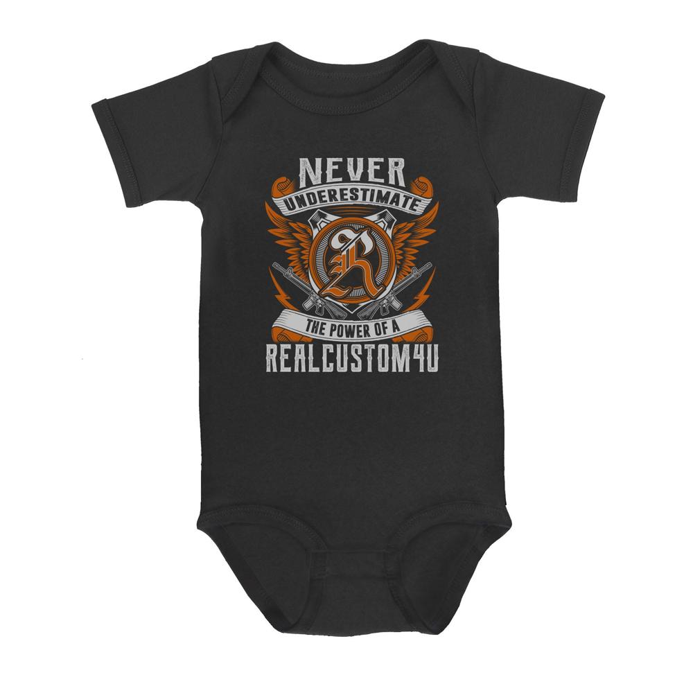 Never Underestimate Personalized Name | Custom name Baby Onesie Never Underestimate Personalized Name | Custom name Baby Onesie